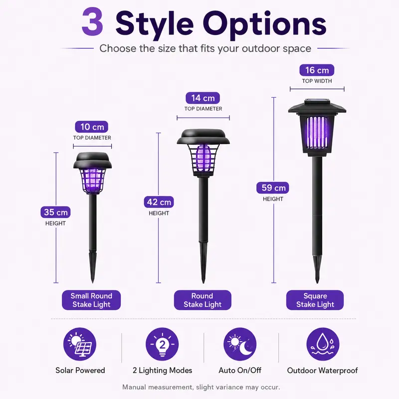 Solar Mosquito Zapper Light – Outdoor Garden Stake Lamp