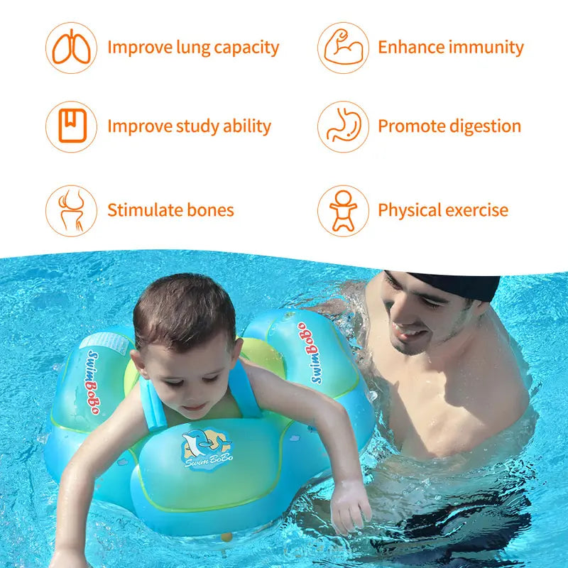 Baby Inflatable Baby Swim Float with Sun Canopy