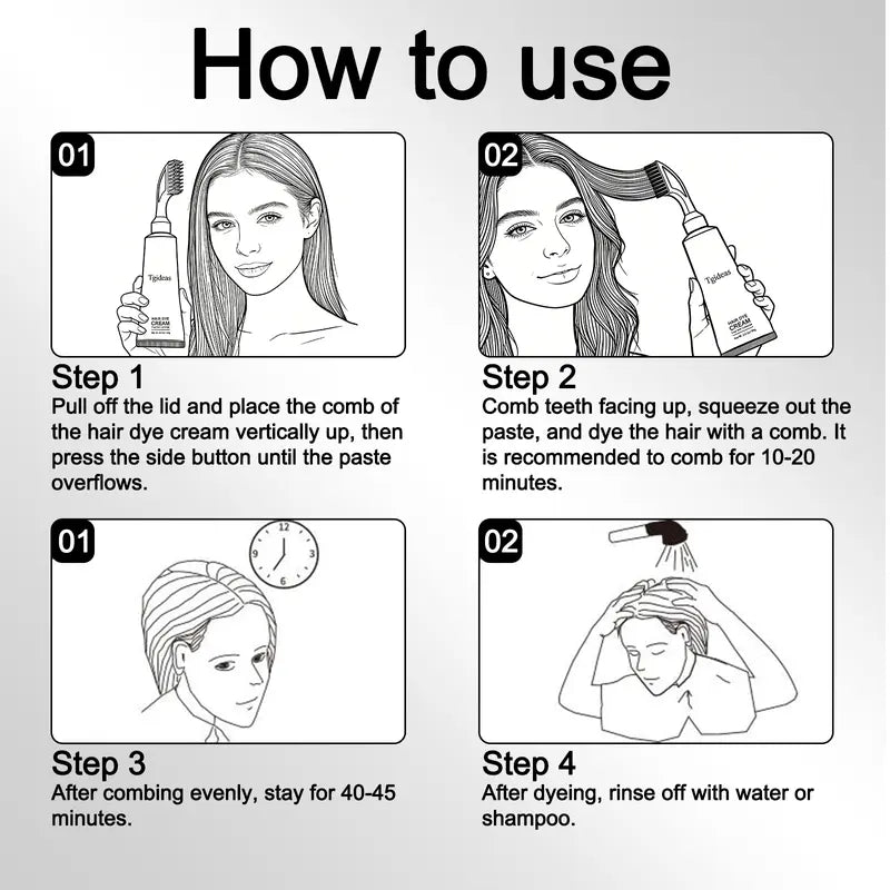 Hair Dye Comb / Hair Dye Cream — Portable Home Uset