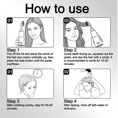 Hair Dye Comb / Hair Dye Cream — Portable Home Uset