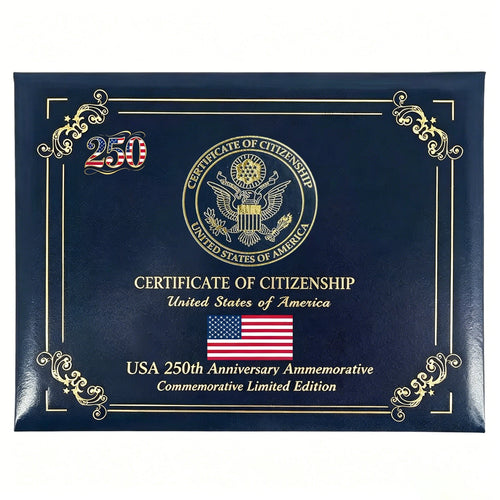 U.S. Citizenship Certificate Protective Sleeve — 250th Anniversary Commemorative Edition